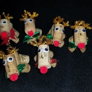 Hand Crafted Cork Reindeer